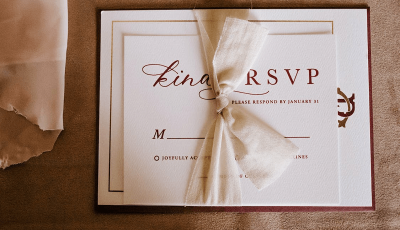 Exemples RSVP mariage